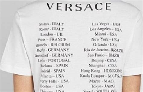 magliette versace cina il.giornale|Versace, polemica in Cina per le t.